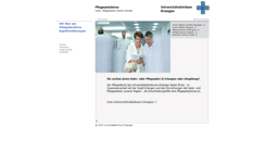 Desktop Screenshot of pflegeplatzboerse.uk-erlangen.de