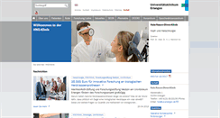 Desktop Screenshot of hno-klinik.uk-erlangen.de