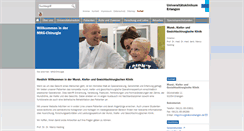 Desktop Screenshot of mkg-chirurgie.uk-erlangen.de